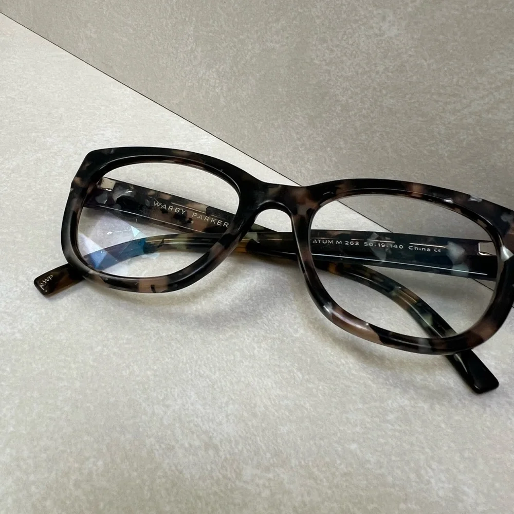 Warby Parker Tatum M 263 Eyeglasses Optical Frame Glasses Smoky Pearl Tortoise